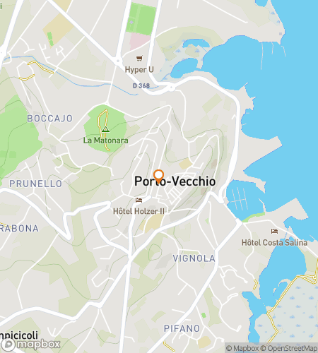 Map of scavenger hunt walking tour for Shore Thing: The Porto-Vecchio Challenge