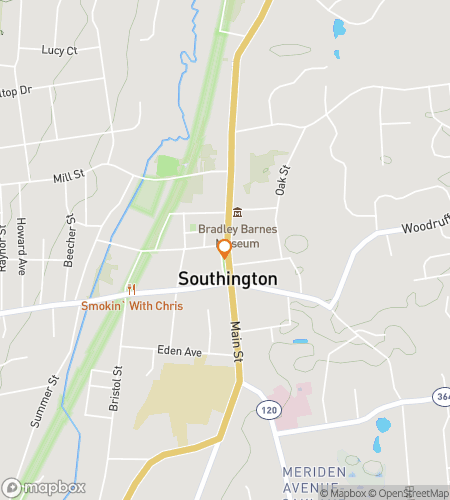 Map of scavenger hunt walking tour for Southington‘s Soaring Scavenger Search