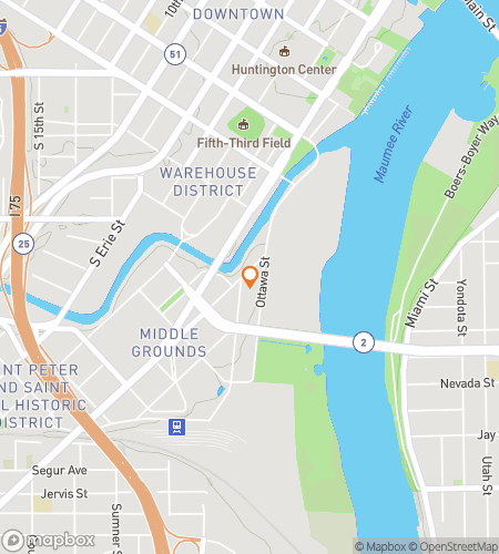 Map of scavenger hunt walking tour for Unholy Toledo: The Haunted Hunt