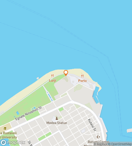 Map of scavenger hunt walking tour for Batumi: Love in Motion, Light on the Sea