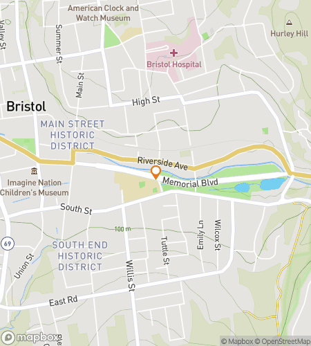 Map of scavenger hunt walking tour for Bristol‘s Bountiful Bonanza Hunt