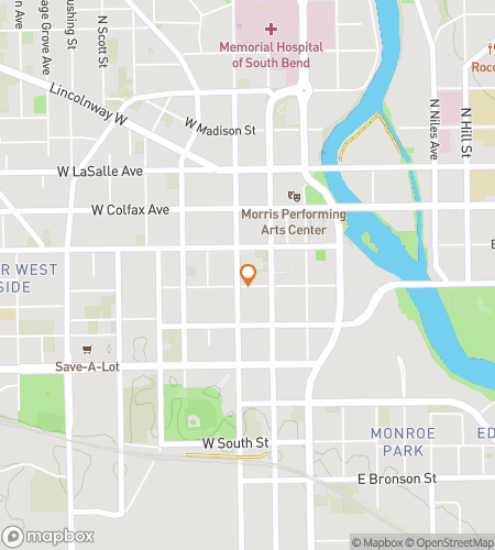 Map of scavenger hunt walking tour for Rollin Round The Bend