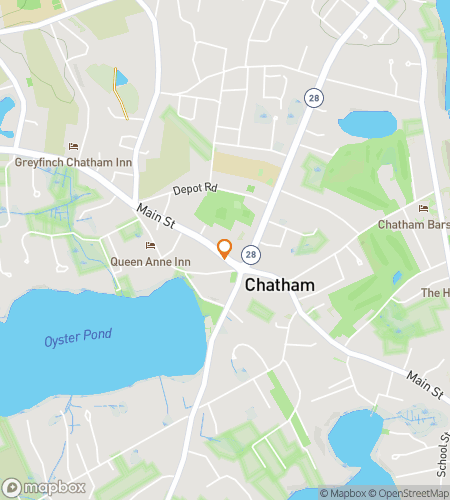 Map of scavenger hunt walking tour for Clam-Tastic Chatham Adventure