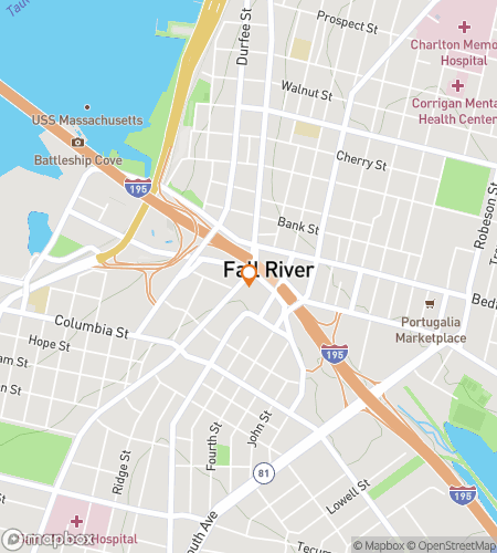 Χάρτης περιπάτου κυνηγιού θησαυρού για την Περιπέτεια Γεμάτη Διασκέδαση του Fall River