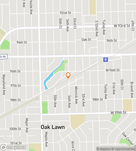 Map of scavenger hunt walking tour for Oak-ay&comma; Let&rsquo;s Go&excl;&colon; The Oak Lawn Discovery Hunt