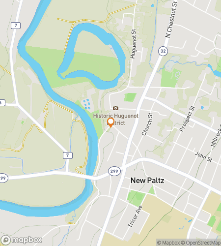 Map of scavenger hunt walking tour for Neighborly New Paltz