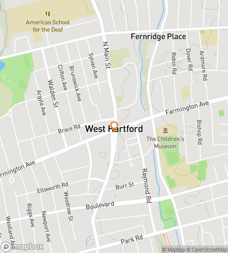 Χάρτης περιήγησης με τα πόδια για το κυνήγι θησαυρού "West Hartford Whimsical Wanderers"