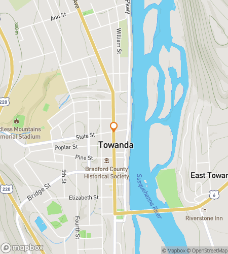 Kartta aarteenmetsästyskävelykierroksesta Towandan 'Timeless Treasure Hunt' -tehtävään