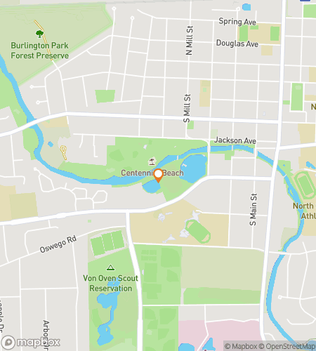 Map of scavenger hunt walking tour for Napervilles Knacky Hunt