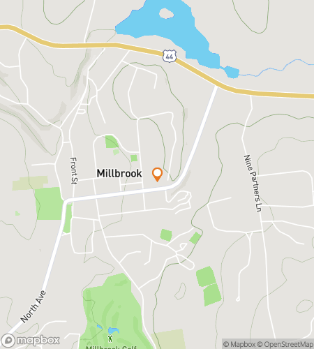 Map of scavenger hunt walking tour for Millbrook Merriment Adventure