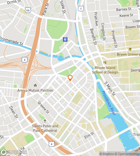 प्रोविडेंस में कला के लिए स्कैवेंजर हंट वॉकिंग टूर का नक्शा!