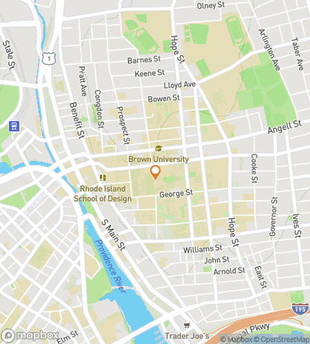 Map of scavenger hunt walking tour for Bruno’s Big Brown University Adventure