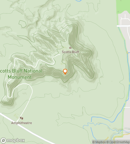 Map of scavenger hunt walking tour for Scottsbluff Scurry Scavenger Hunt