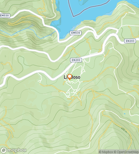 Carte du parcours pédestre de chasse au trésor pour Lindoso : Greniers & Gardiens