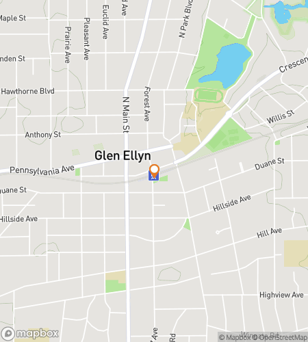 Map of scavenger hunt walking tour for The Greens of Glen Ellyn