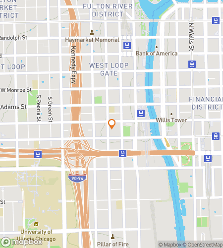 Map of scavenger hunt walking tour for Yes, Chef! The Bear’s Chicago Chase