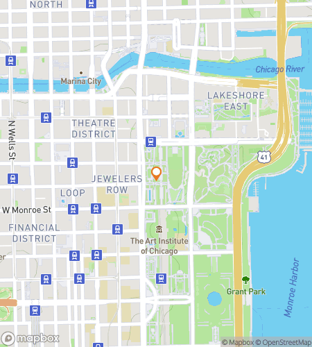 Map of scavenger hunt walking tour for Windy City Wonders Chicago Audio Tour Adventure