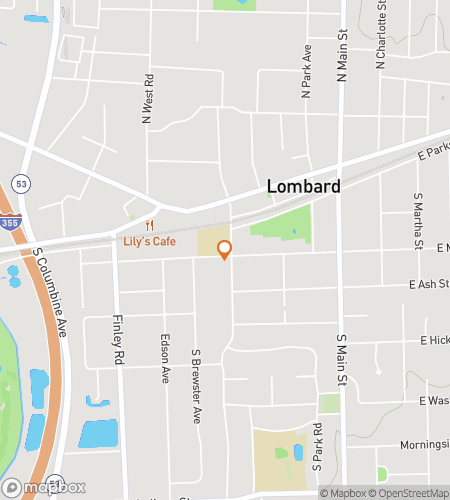 Map of scavenger hunt walking tour for Lilac Village Loot Hunt