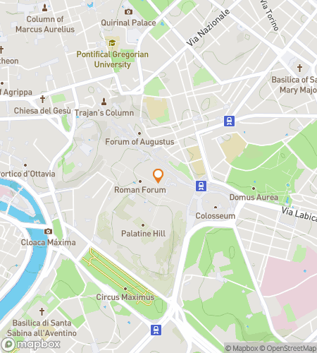 Map of scavenger hunt walking tour for Pontifical Gregorian University Scavenger Hunt