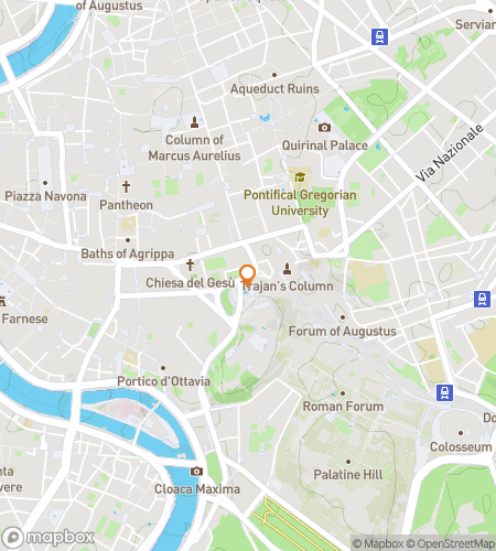 Map of scavenger hunt walking tour for Roman Holiday: Princess Incognito Pursuit