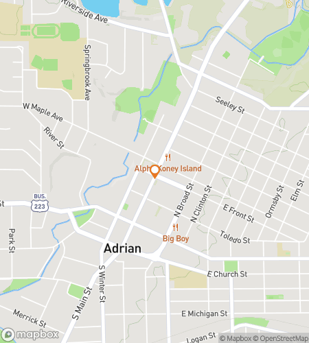 Hartă a turului pe jos cu vânătoare de comori pentru Aventura Aliterativă a lui Adrian