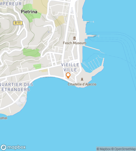 Karte der Schnitzeljagd-Wanderung für das Abenteuer Ajaccio erwartet Sie
