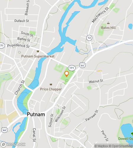 Map of scavenger hunt walking tour for Putnam Scavenger Hunt