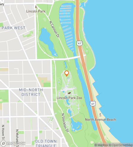 Map of scavenger hunt walking tour for Lincoln Park Zoo-per Scavenger Hunt