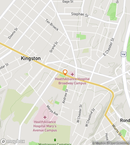 Map of scavenger hunt walking tour for Kingston‘s Kooky Quest