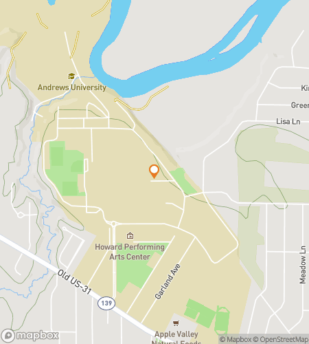 Map of scavenger hunt walking tour for Red Alert: The Andrews University Quest