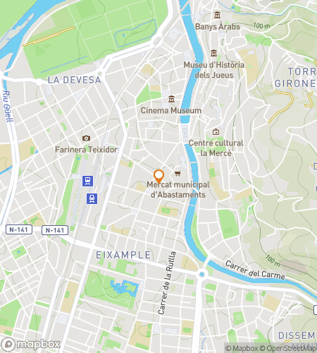 Map of scavenger hunt walking tour for Girona Through the Ages