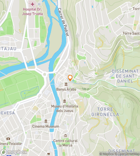 แผนที่ทัวร์เดินล่าสมบัติสำหรับจิโรนาผ่านยุคต่างๆ