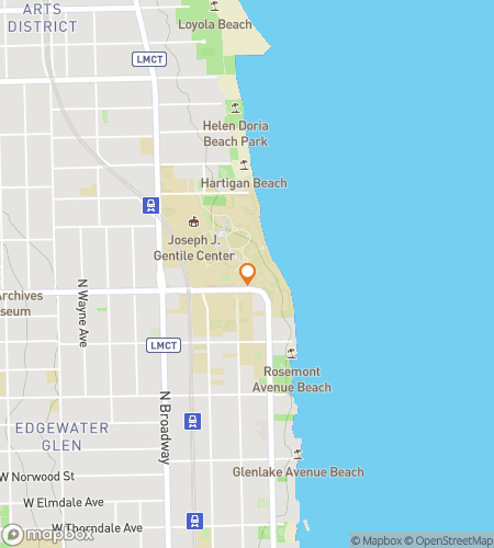 Map of scavenger hunt walking tour for Loyola University Chicago Hunt