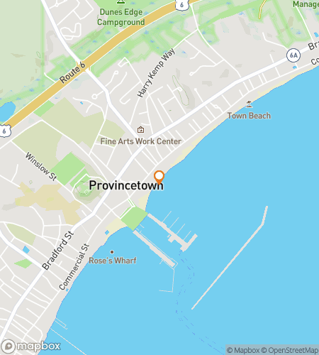 Map of scavenger hunt walking tour for Provincetown Massachusetts Bar Hunt