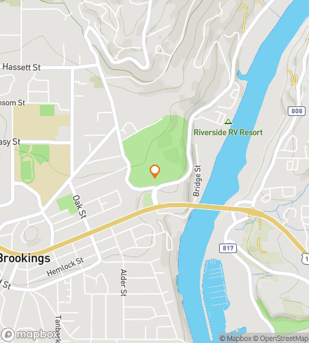 Map of scavenger hunt walking tour for Brookings Sea-Stack Views & Coastal Breezes