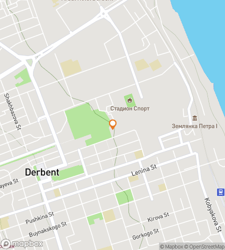 Plattegrond van de speurtocht wandeltocht voor Derbent Speurtocht