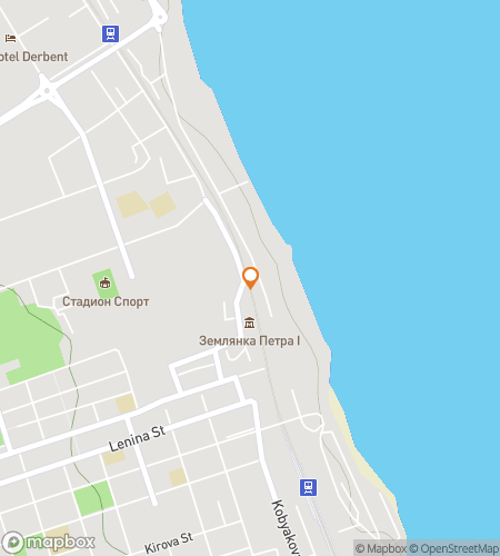 Karta över scavengerjakt stadsvandring för Derbent Scavenger Hunt