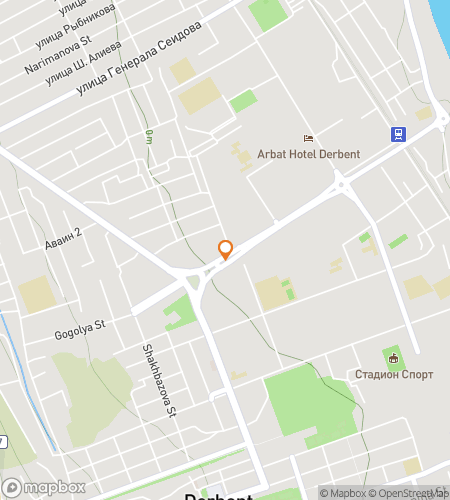 Map of scavenger hunt walking tour for Derbent Scavenger Hunt