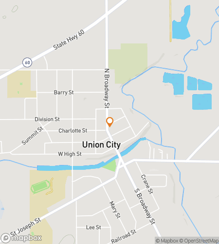 Map of scavenger hunt walking tour for  Union City scavenger hunt