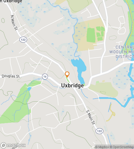 Map of scavenger hunt walking tour for Uxbridge Underground Unravelers