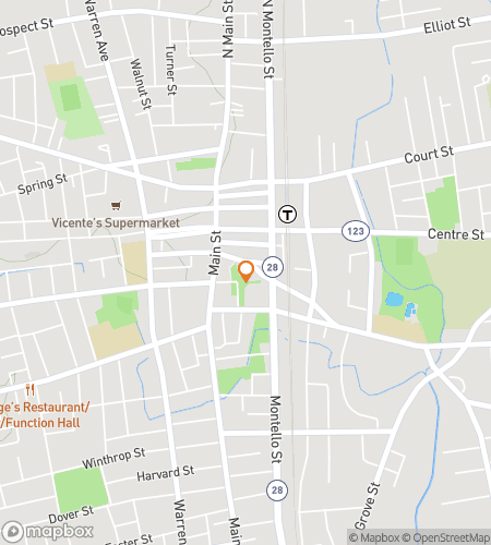 Map of scavenger hunt walking tour for Brockton‘s Booty Bazaar Adventure