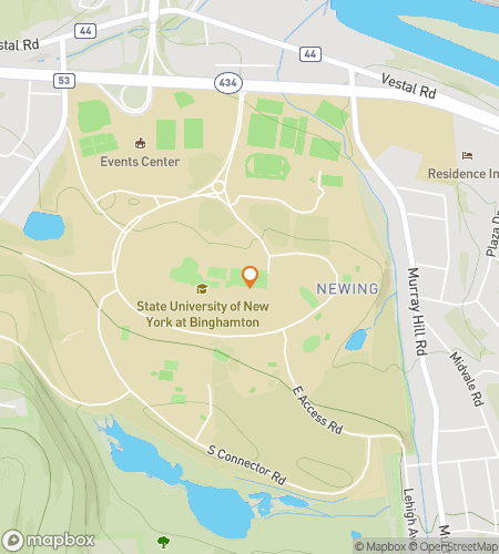 Map of scavenger hunt walking tour for Bearcat Tracks: Explore Binghamton’s Best
