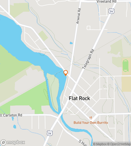 Map of scavenger hunt walking tour for Between a Rock and a Fun Place&colon; The Flat Rock Hunt