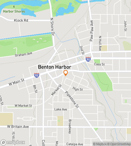 Map of scavenger hunt walking tour for Historic Hustle: Benton Edition