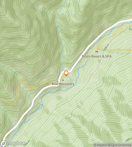 Map of scavenger hunt walking tour for Painted Walls & Sacred Whispers: Secrets of Rilski Manastir