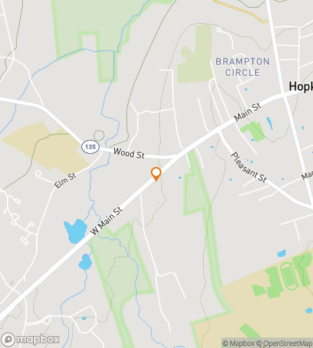 Map of scavenger hunt walking tour for Hopkinton Scavenger Hunt