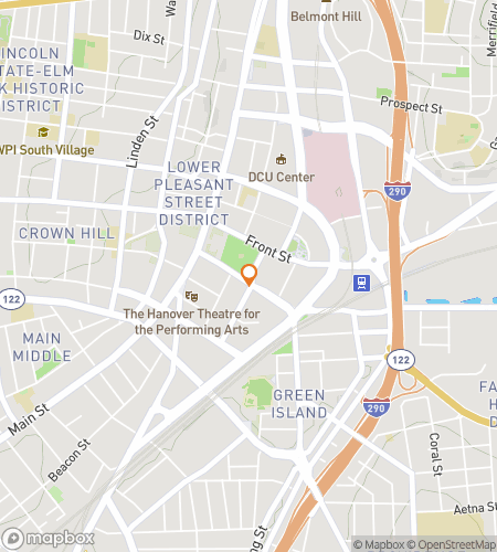 خريطة جولة المشي للبحث عن الكنز لجولة الأشباح في ورسيستر