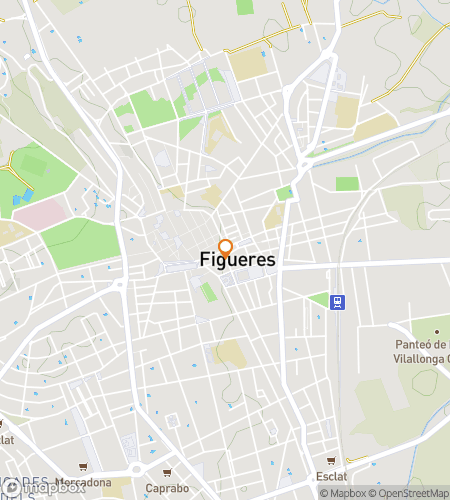 Map of scavenger hunt walking tour for Dalí Domes & Daydreams Quest