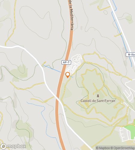 Carte de la visite à pied de la chasse au trésor pour la quête 'Dômes et Rêveries de Dalí'