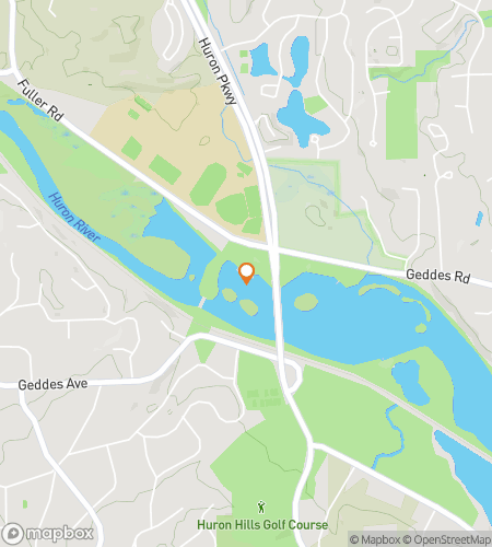 Map of scavenger hunt walking tour for Gallup Park Wild Wonders Hunt